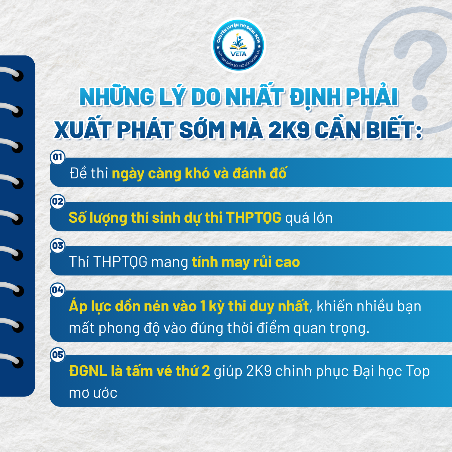 Lộ trình ôn thi ĐGNL ĐHQG TP.HCM cho 2K9 ngay từ hè 